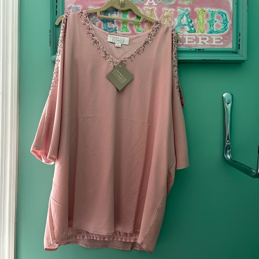 Light rose gold blouse